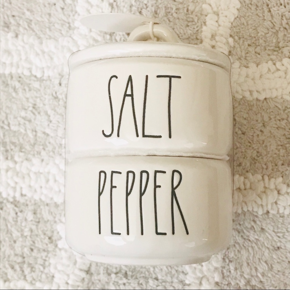 Rae Dunn SALT PEPPER Stacker